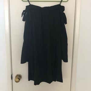 Zara black off the shoulder dress